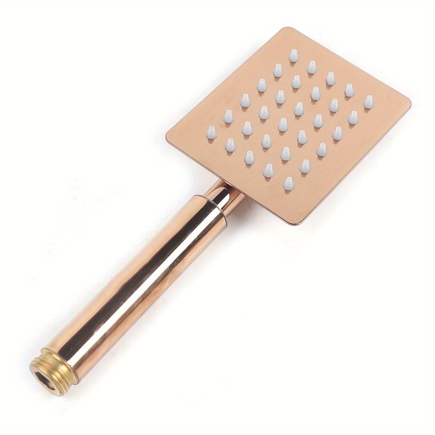 Doucheset – Douche Systeem – Regendouche – Handdouche – Douchekop – Roségoud Design – Vierkante Regendouche 20 cm – Verstelbare Douchepaal 73-120 cm