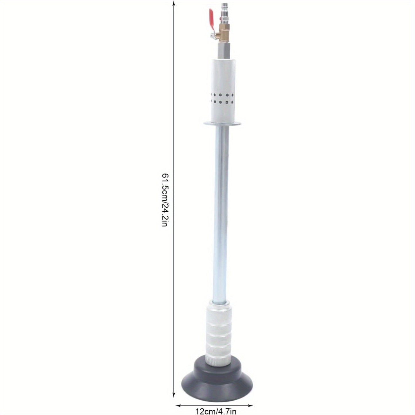 Deukentrekker – Uitdeuksset – Deukverwijderaar – Auto Deuk Remover – Zuignap – Pneumatische Kracht – 61,5 cm Handgreep