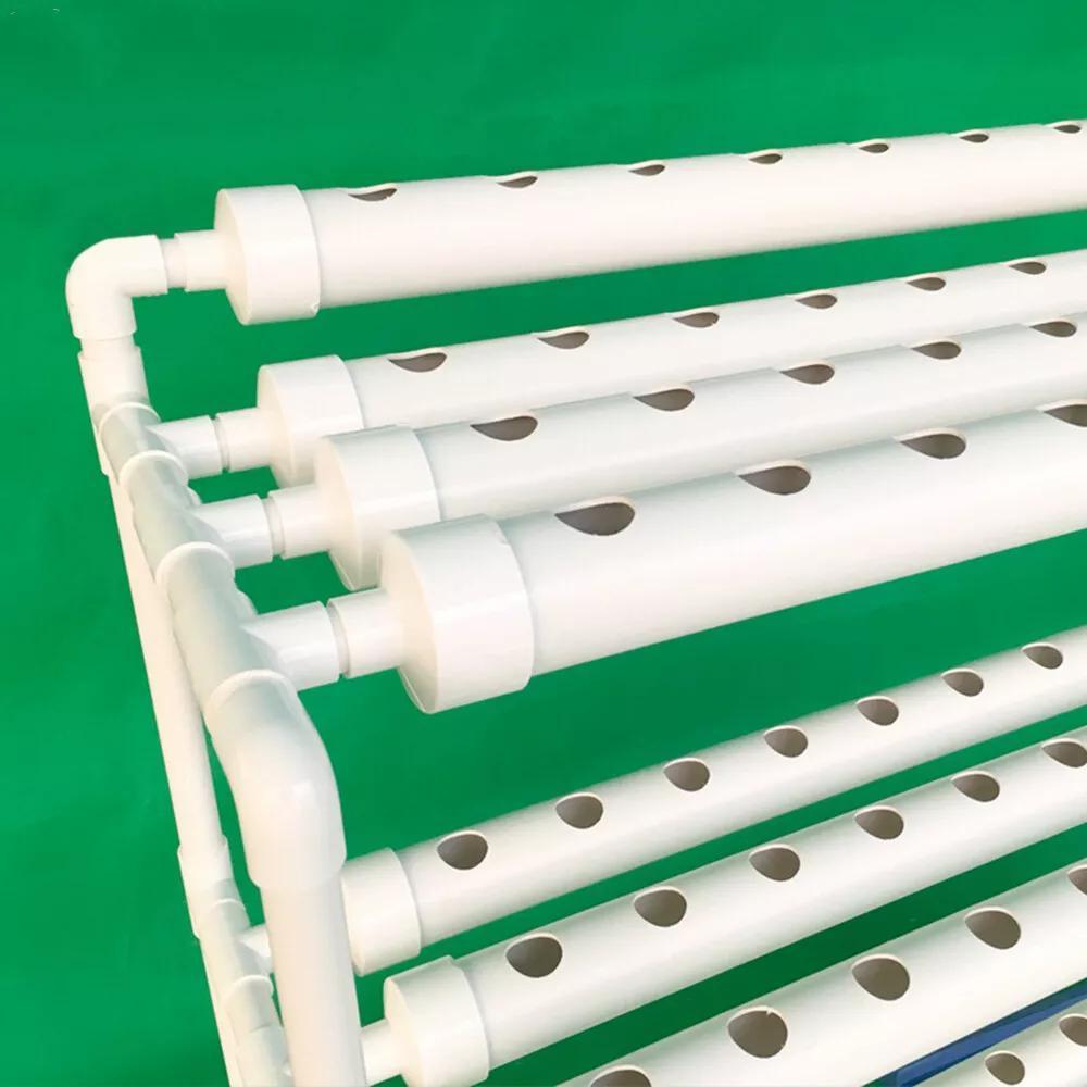 Hydroponic Kweekstation – Hydroponisch Tuinsysteem – Verticale Tuin – Plantenrek – 90 Plantplaatsen – Lichtgewicht PVC-U – Onderhoudsarm