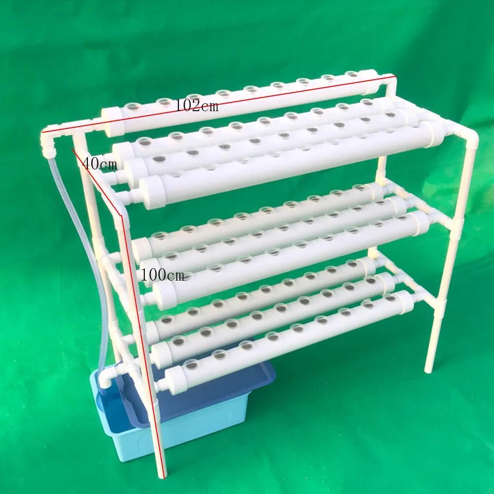 Hydroponic Kweekstation – Hydroponisch Tuinsysteem – Verticale Tuin – Plantenrek – 90 Plantplaatsen – Lichtgewicht PVC-U – Onderhoudsarm