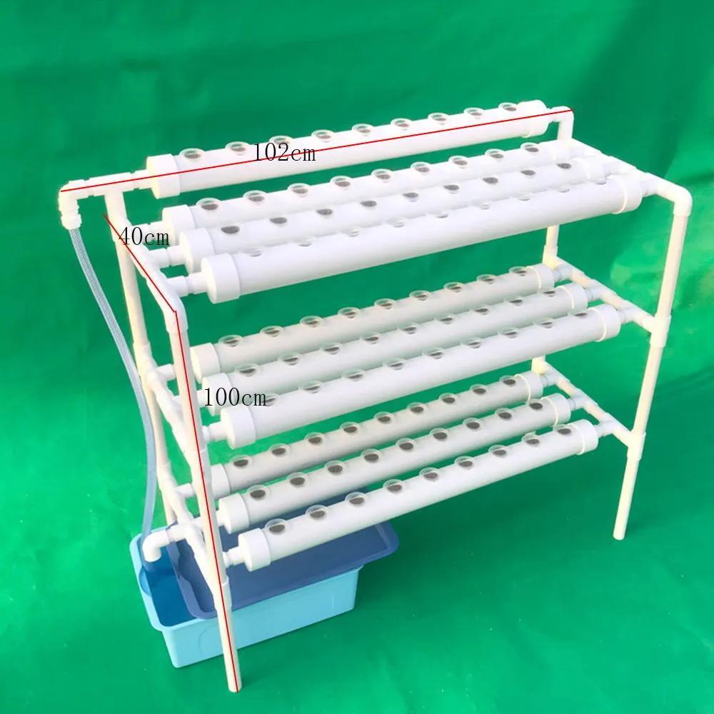 Hydroponic Kweekstation – Hydroponisch Tuinsysteem – Verticale Tuin – Plantenrek – 90 Plantplaatsen – Lichtgewicht PVC-U – Onderhoudsarm
