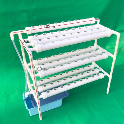 Hydroponic Kweekstation – Hydroponisch Tuinsysteem – Verticale Tuin – Plantenrek – 90 Plantplaatsen – Lichtgewicht PVC-U – Onderhoudsarm