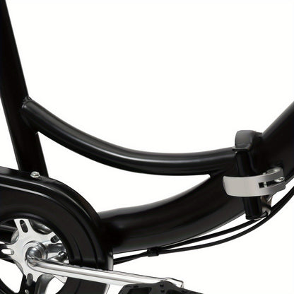 Driewieler Voor Volwassenen – Vouwfiets – Fiets Met Drie Wielen – Mobiliteitstricycle – Opvouwbare Driewieler – 24 Inch – Aluminium Frame – 7 Versnellingen – Inclusief Mand – Compact Opvouwbaar – Zwart