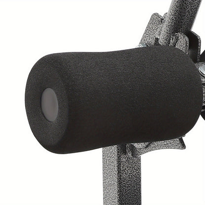 Rugstretcher – Rugtrainer – Rugverlichter – Wervelkolom Rekker – Nekverlichting – Verstelbaar Tot 185 cm – Zwart Staal Met Comfortabel Traagschuim