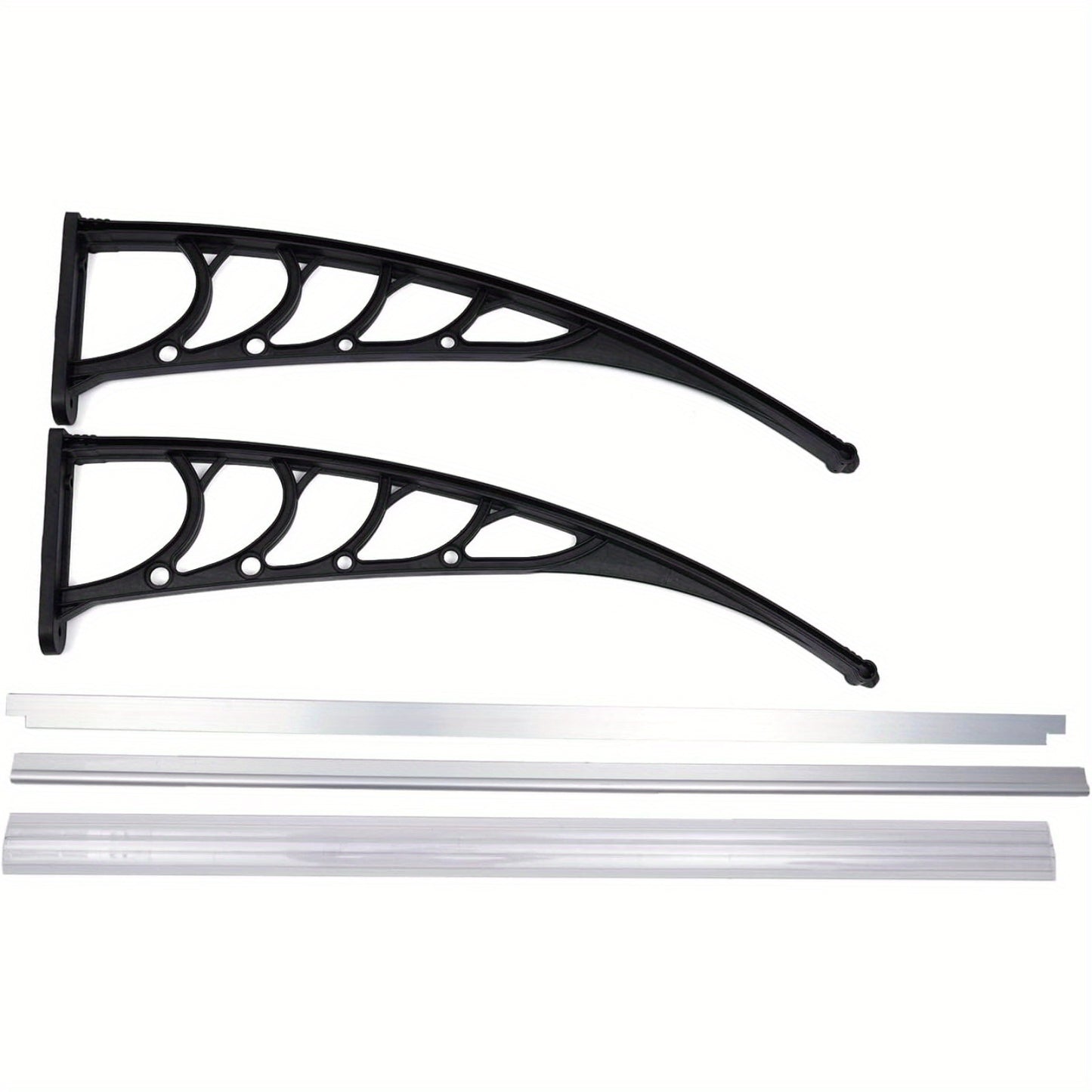 Deurluifel – Voordeur Luifel – Afdak Voordeur – Overkapping Deur – Door Canopy – Transparant Kunststof – Weer- en Sneeuwbestendig 150x90 cm