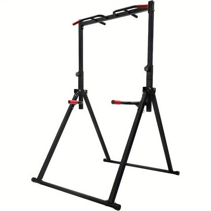 Power Tower – Krachtstation – Pull Up Station – Dip Station – Krachttoren – Verstelbare Hoogte 1,75-2,30 m – Inklapbaar & Max. Draagvermogen 199,58 kg
