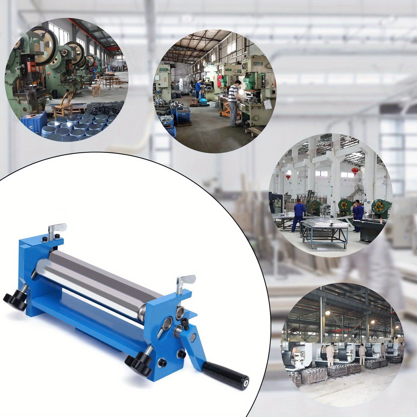 Plaatwals – Rondbuigmachine – Plaatbuiger – Metaalwals – Rolmachine – Max. Werkbreedte 300 mm – Verstelbare Rollen