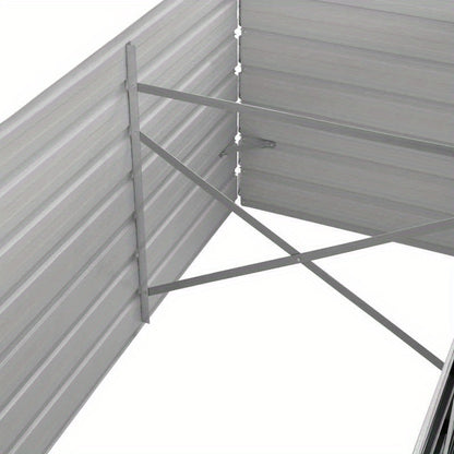 Verhoogde Moestuinbak – Kweekbak – Plantenbak – Tuinbak – Moestuinbak – Gegalvaniseerd Staal – Weerbestendig – 240x80x77 cm – Antraciet