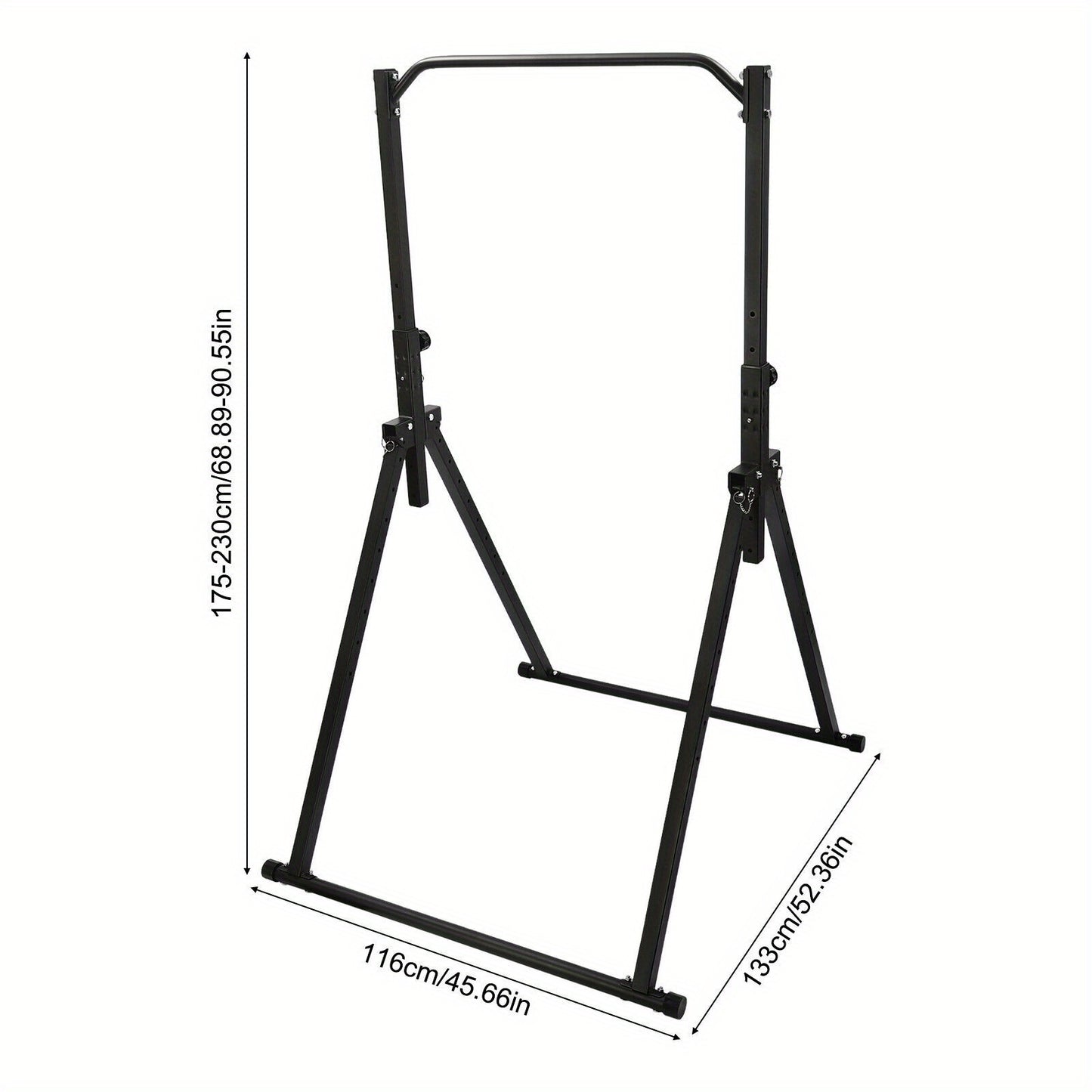 Optrekstang – Pull-up Bar – Klimrek – Fitnessstang – Verstelbare Chin-up Bar – Opvouwbaar & Ruimtebesparend – Hoogwaardig Carbonstaal & Max. Belastbaar 200 kg