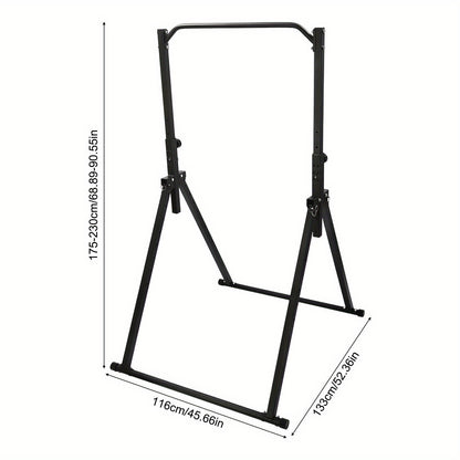 Optrekstang – Pull-up Bar – Klimrek – Fitnessstang – Verstelbare Chin-up Bar – Opvouwbaar & Ruimtebesparend – Hoogwaardig Carbonstaal & Max. Belastbaar 200 kg