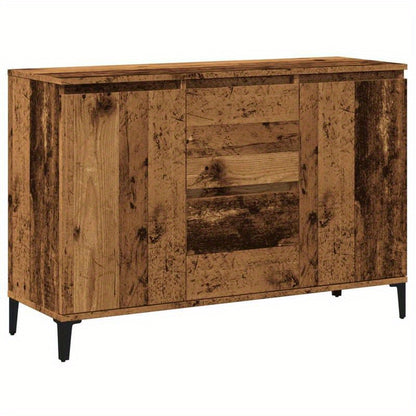 Dressoir – Sideboard – Opbergkast – Buffettafel – Commode – Gerecycled Houtlook – Hardhout – 102x35x70 cm – Stijlvol & Duurzaam