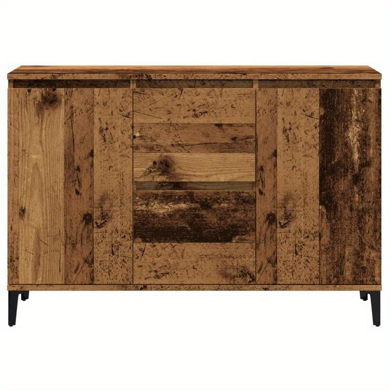 Dressoir – Sideboard – Opbergkast – Buffettafel – Commode – Gerecycled Houtlook – Hardhout – 102x35x70 cm – Stijlvol & Duurzaam