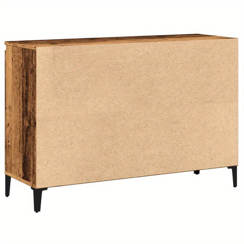 Dressoir – Sideboard – Opbergkast – Buffettafel – Commode – Gerecycled Houtlook – Hardhout – 102x35x70 cm – Stijlvol & Duurzaam