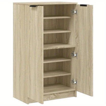 Schoenenkast – Schoenenrek – Schoenenopberger – Halkast – Schoenenbankje – Houten Schoenenkast – 59x35x100 cm – Hardhout Met 2 Laden