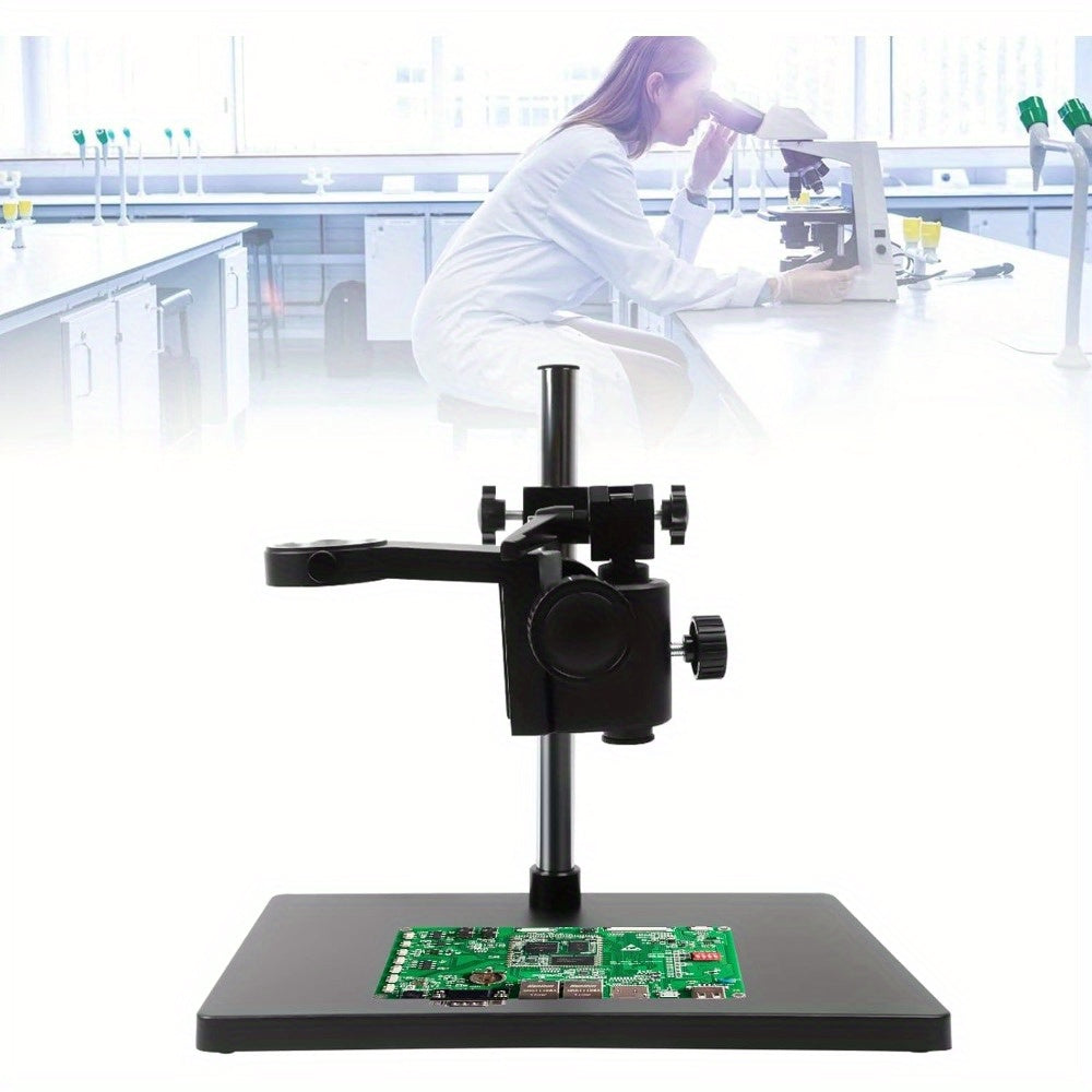 Microscoopstatief – Microscoopstandaard – Microscoophouder – Boomarm Statief – Verstelbaar Statief – Contra-Gewicht voor Stabiliteit – Multi-As Rotatie met Focusknoppen