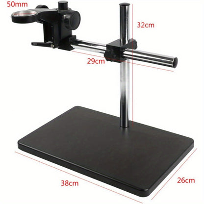 Microscoopstatief – Microscoopstandaard – Microscoophouder – Boomarm Statief – Verstelbaar Statief – Contra-Gewicht voor Stabiliteit – Multi-As Rotatie met Focusknoppen