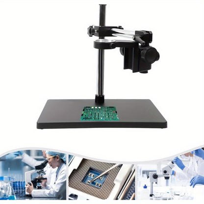 Microscoopstatief – Microscoopstandaard – Microscoophouder – Boomarm Statief – Verstelbaar Statief – Contra-Gewicht voor Stabiliteit – Multi-As Rotatie met Focusknoppen