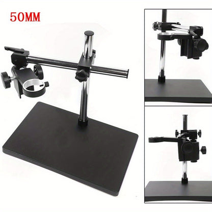 Microscoopstatief – Microscoopstandaard – Microscoophouder – Boomarm Statief – Verstelbaar Statief – Contra-Gewicht voor Stabiliteit – Multi-As Rotatie met Focusknoppen