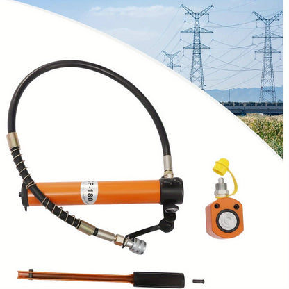 Hydraulische Krik – Hydraulische Pomp – Mini Krik – Handmatige Pomp – Garagekrik – 10 Ton Capaciteit – Compact Laag Profiel