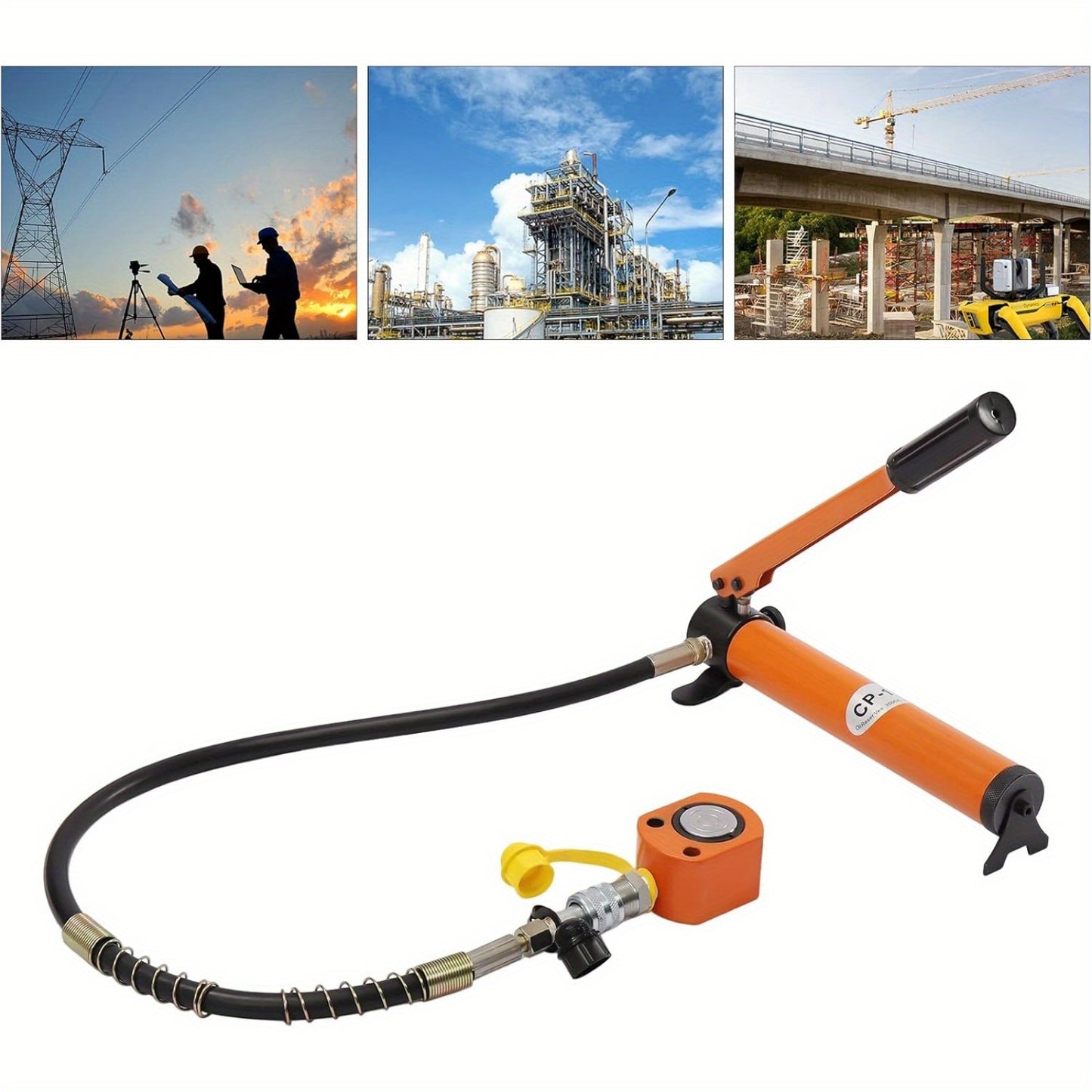 Hydraulische Krik – Hydraulische Pomp – Mini Krik – Handmatige Pomp – Garagekrik – 10 Ton Capaciteit – Compact Laag Profiel