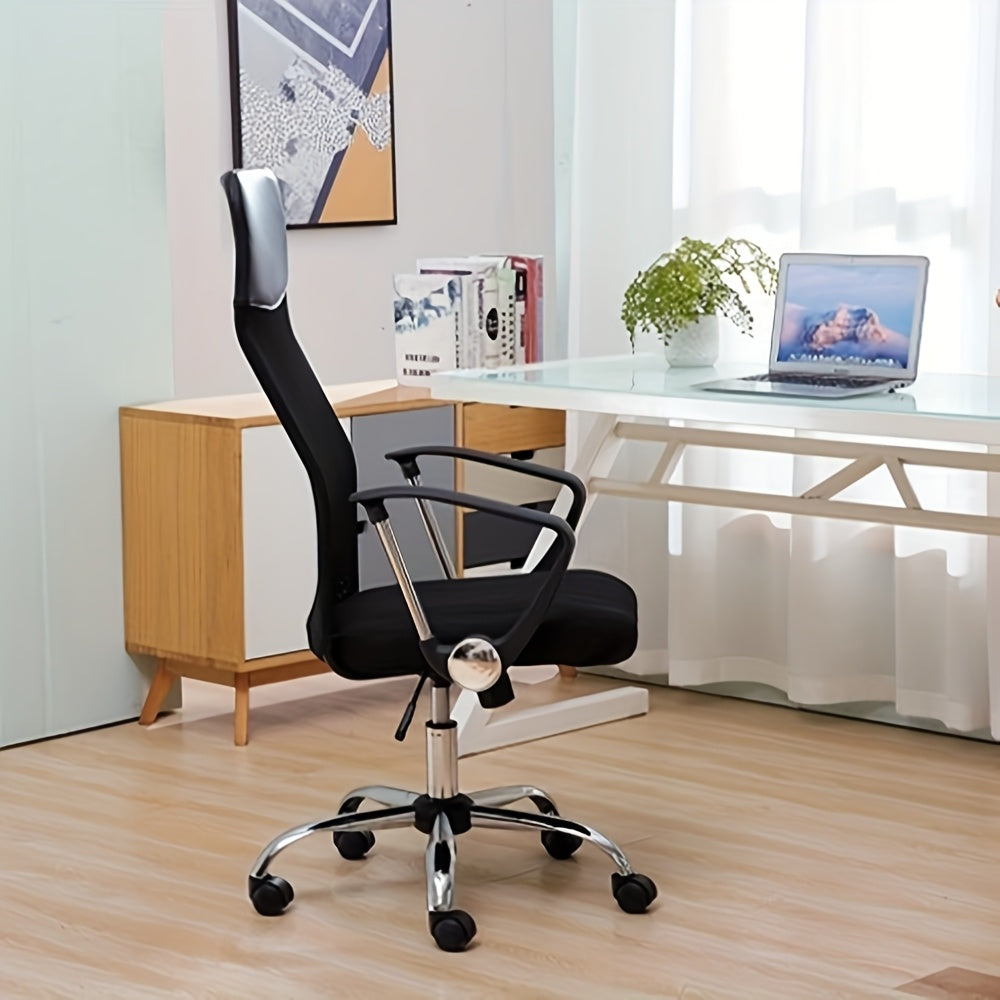 Bureaustoel – Office Chair – Kantoorstoel – Draaistoel – Ergonomische Stoel – Verstelbare Lendensteun en Hoofdsteun – Rugleuning Kantelbaar 90°-120° – Max. 120 kg – Hoogte Verstelbaar