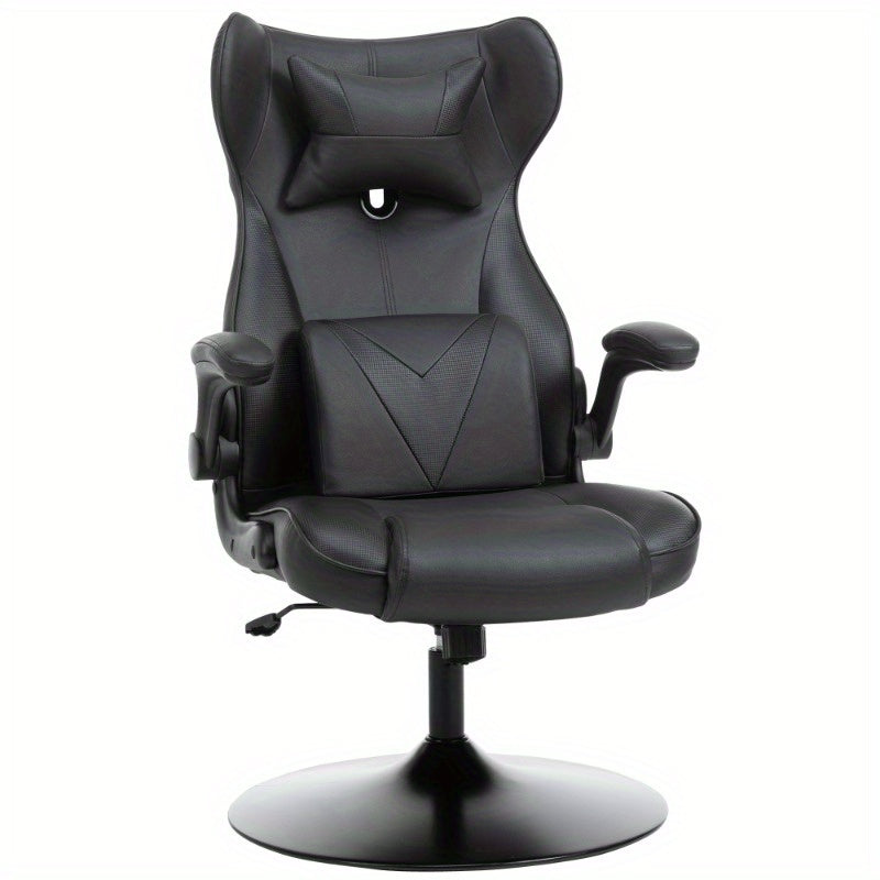 Ergonomische Gaming Bureaustoel – Gamingstoel – Bureaustoel – Werkstoel – Kantoorstoel – Zwart – Verstelbare Zithoogte – 360° Draaibaar Met Metalen Frame
