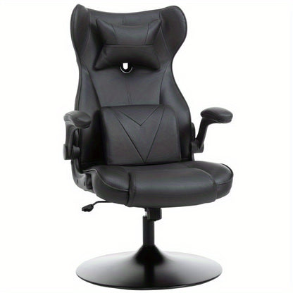 Ergonomische Gaming Bureaustoel – Gamingstoel – Bureaustoel – Werkstoel – Kantoorstoel – Zwart – Verstelbare Zithoogte – 360° Draaibaar Met Metalen Frame