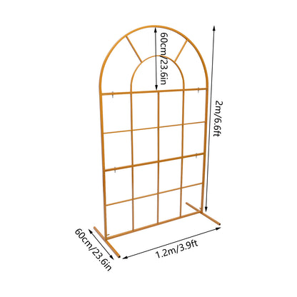 Assemblable Wedding Arch Pergola with Heavy-Duty Galvanized - Wide Wedding Garden Arbor, Lightweight Stable T-Base for Outdoor/, Easy Assembly for Weddings, Parties, Proms, Christenings (Backdrop) - 2-Size