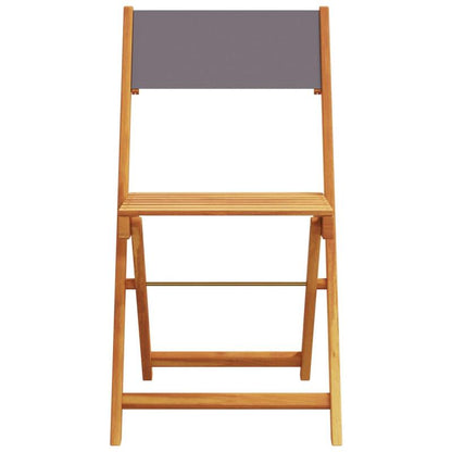 Inklapbare Tuinstoelen – Opvouwbare Stoelen – Buitenstoelen – Campingstoelen – Massief Acaciahout – Polyester Stof – Draagvermogen 110 Kg