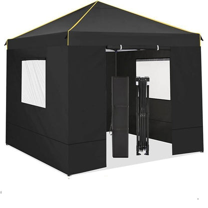 Partytent Vouwtent Vouwbare Tent Outdoor Tent Overkapping – Zwart – 3,05x3,05 Meter – Waterdicht En Weerbestendig – Stevig En Snel Op Te Zetten