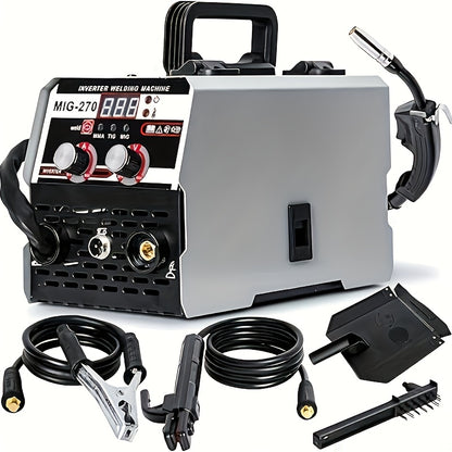 3-in-1 Lasmachine – MIG Lasser – TIG Lasser – ARC Lasser – Inverter Lasmachine – Gasloos Lassen – 140A Vermogen – Compact Draagbaar Aluminium