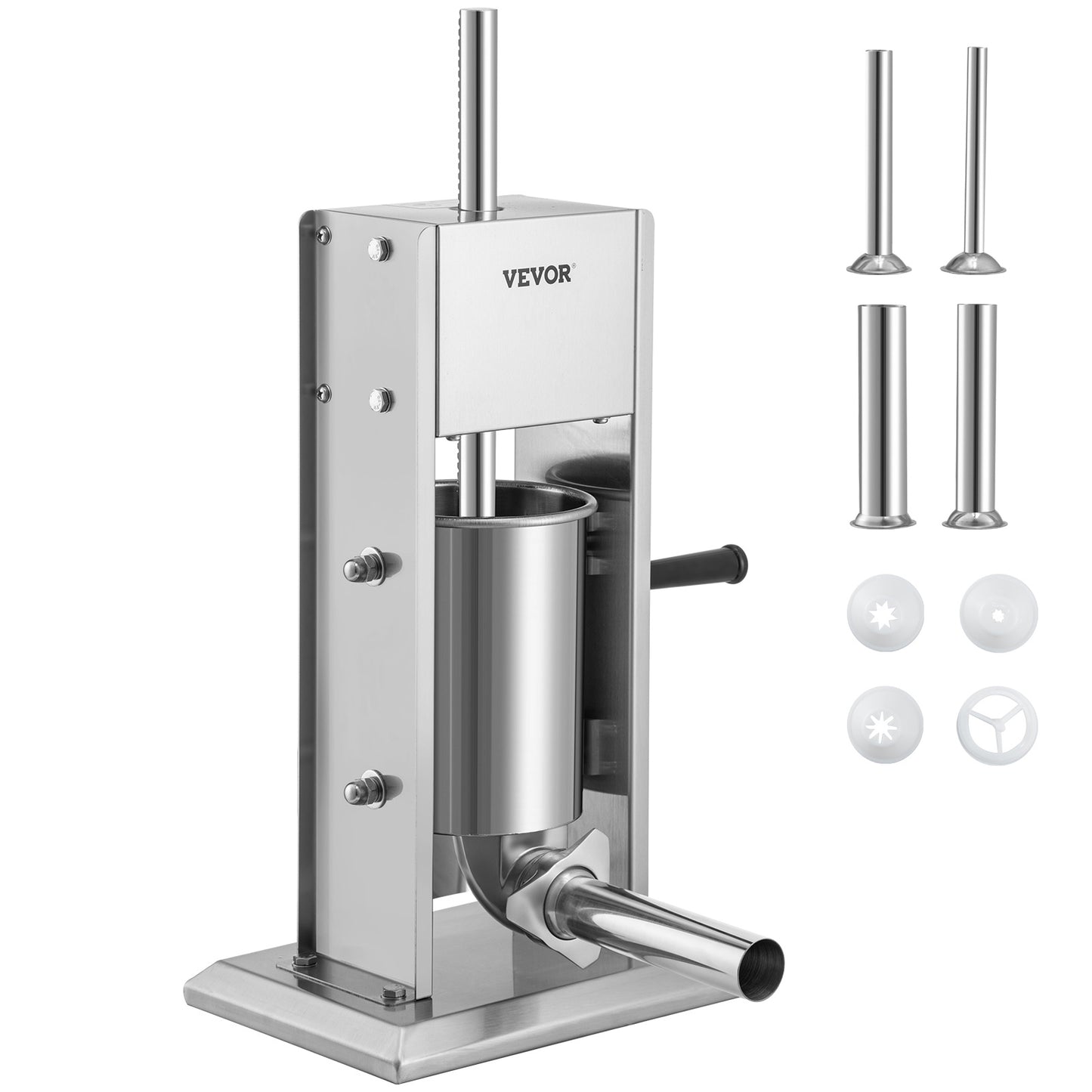 Worstenmaker – Worstenvuller – Worstvuller – Worstmachine – Sausage Stuffer – RVS 3L Capaciteit – Dubbele Luchtafgifteventielen