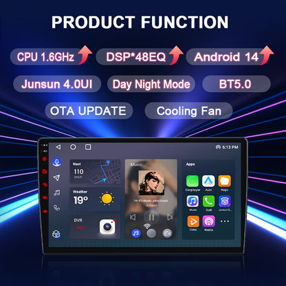 Autoradio 2Din – Multimedia Speler – Auto Stereo – Android Auto – CarPlay – 9-inch IPS Touchscreen – 6GB RAM & 128GB Opslag