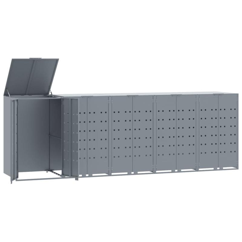 Vuilcontainer – Afvalbak – Buitenbak – Prullenbak – Container – Zware Stalen Constructie – Extra Grote Capaciteit 345x79x117 cm