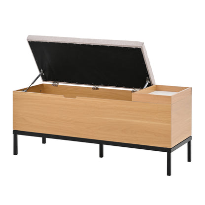 Modern Foldable Storage Stool & Cabinet - Space-Saving Entryway with Open Shelves, Heavy-Duty Metal Frame, 115x49.5x40cm (45x19.5x15.7in), Easy Assembly for Living Room/Bedroom - Contemporary Furniture, Stools For Bedroom