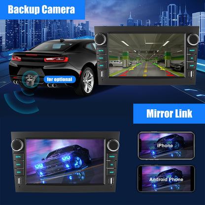 7-Inch Android Autoradio – Multimedia Speler – Auto Radio – Touchscreen Radio – Auto Stereo – Met Achteruitrijcamera – Android 14 Systeem – Draadloos CarPlay & Android Auto