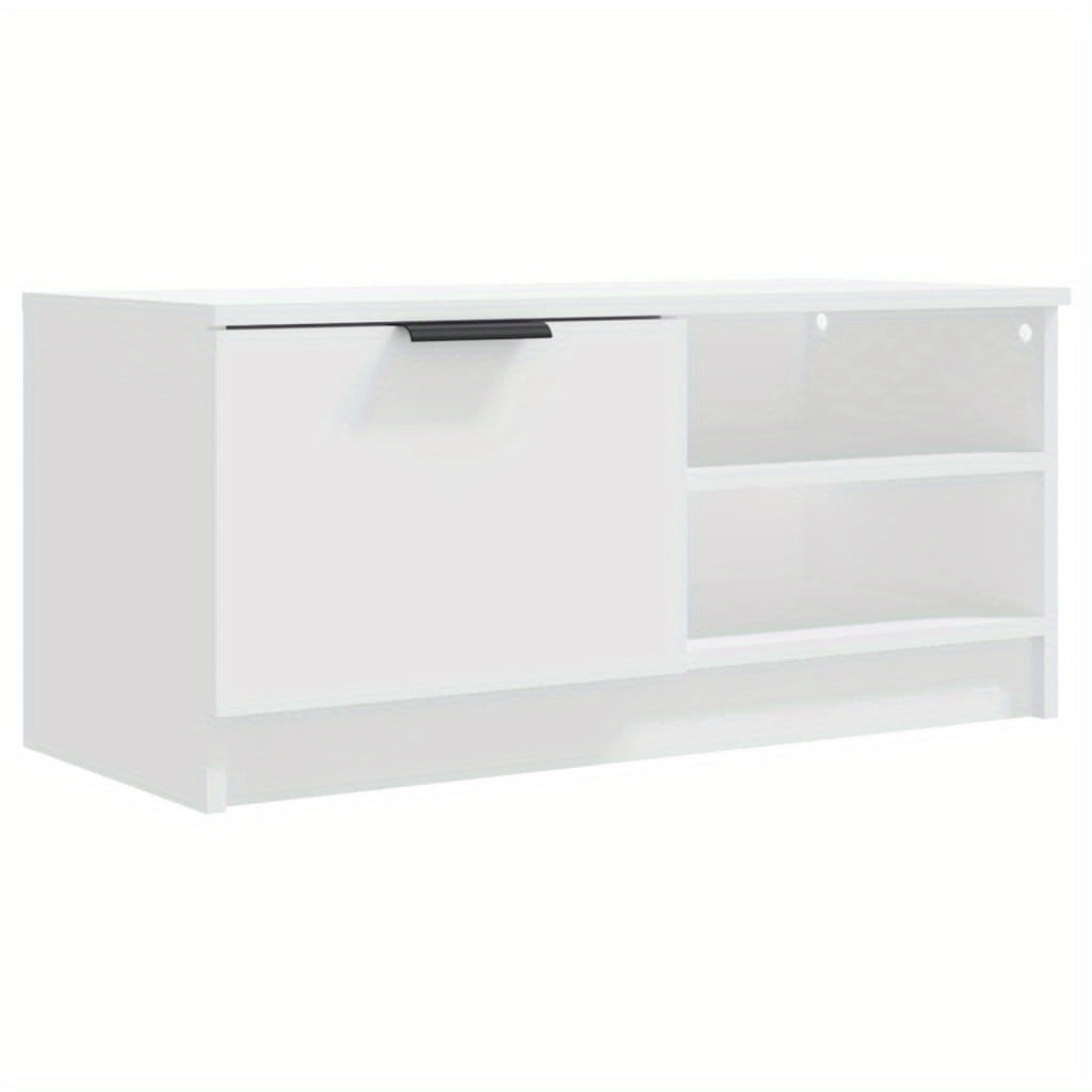 TV furniture 2pcs 80x35x36.5cm processed wood white