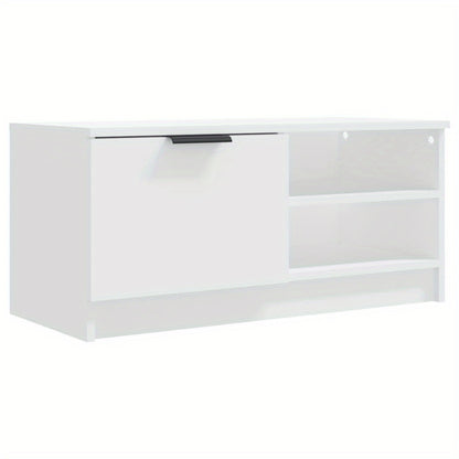 TV furniture 2pcs 80x35x36.5cm processed wood white