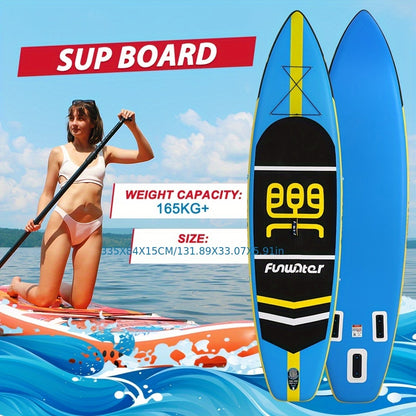 Stand Up Paddleboard – SUP Board – Paddle Board – Opblaasbaar Board – SUP Surfboard – PVC Materiaal – Blauw – Universeel Geschikt
