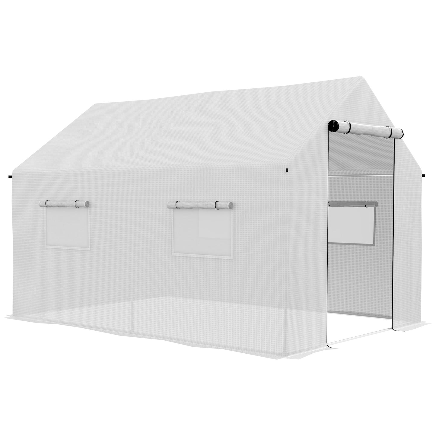 Tuinserre – Kassen – Plantenkas – Groentekas – Serre – 2 x 3 Meter – UV-bestendig PE Hoogwaardig – Gegalvaniseerd Stalen Frame