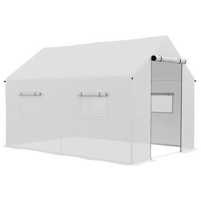 Tuinserre – Kassen – Plantenkas – Groentekas – Serre – 2 x 3 Meter – UV-bestendig PE Hoogwaardig – Gegalvaniseerd Stalen Frame