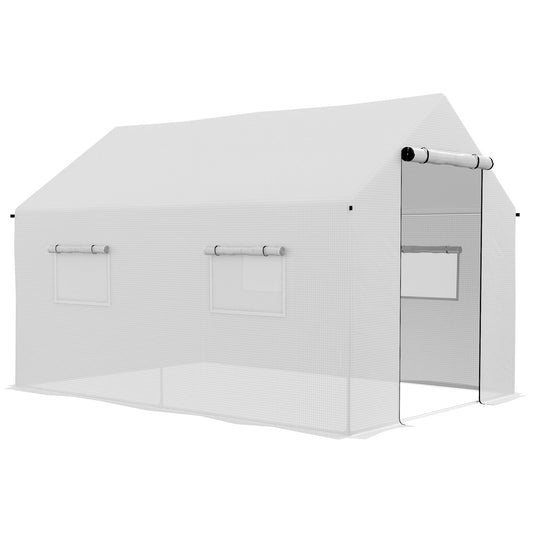Tuinserre – Kassen – Plantenkas – Groentekas – Serre – 2 x 3 Meter – UV-bestendig PE Hoogwaardig – Gegalvaniseerd Stalen Frame