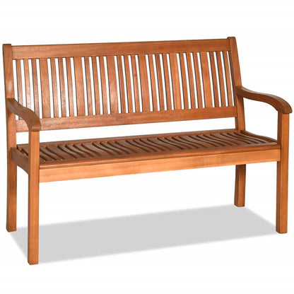 Houten Tuinbank – Buitenbank – Parkbank – Balkonbank – Terrasbank – Acaciahouten Bank – Weerbestendig – Belastbaar Tot 320 Kg – 126x63x91 Cm