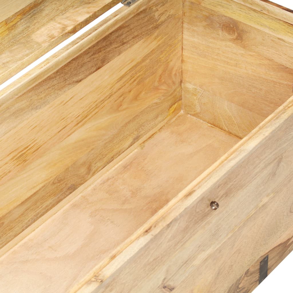 Vidaxl Storage Chest Storage Furniture Blanket Chest Box Storage Box Storage Boxes Blanket Boxes Treasure Chest Boxes Massif Mango Wood