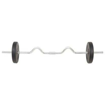 Barbell Set 30 kg – Halterset – Dumbbell Set – Gewichtheffen – Krachttraining – Verstelbaar Gewicht – Duurzame Cement Schijven