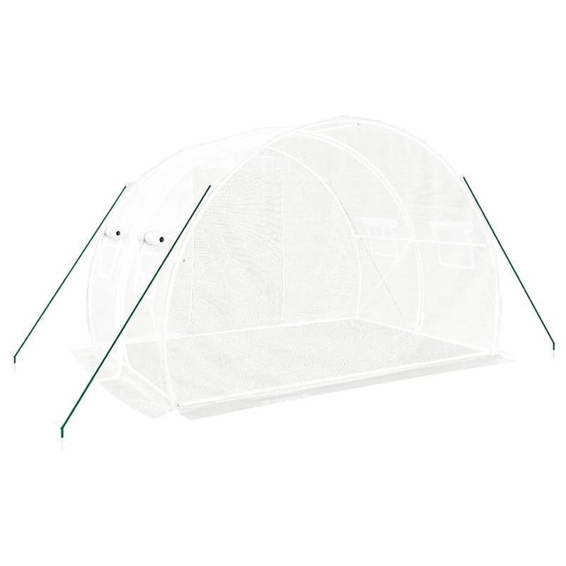 Kweekkas – Tuinkas – Broeikas – Plantenkas – Serre Bianco – Wit Stalen Frame – 6 m² Oppervlakte - 3x2x2m