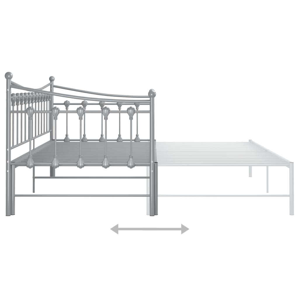 Bedbank – Slaapbank – Sofa Bed – Logeerbed – Uittrekbare Bedbank – Metalen Frame – 90x200 cm – Ruimtebesparend Ontwerp