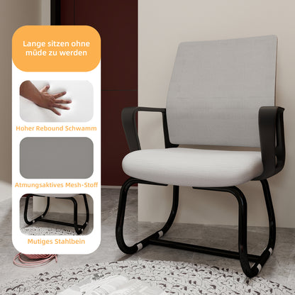 Bureaustoel – Office Chair – Kantoorstoel – Ergonomische Stoel – Draaistoel – Verstelbaar In Hoogte – Stevig Metalen Frame – Zacht Gewatteerd Zit- En Rugkussen
