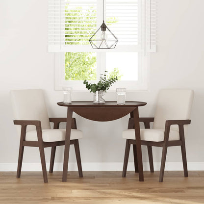 Eetkamerstoel – Stoel – Kuipstoel – Meubel – Zitmeubel – Massief Rubberhout – Set Van 2 – Comfortabele Schuimkussens