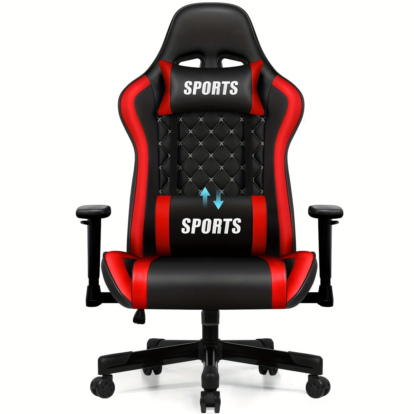 Gamestoel – Gaming Chair – Gaming Stoel – Bureaustoel – Gamingsstoel – Verstelbare Lendensteun – Voetensteun – Ergonomisch – 360° Draaibaar – Max 150 kg
